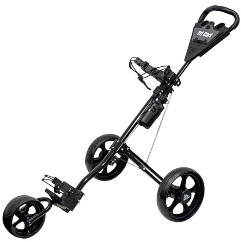 Longridge Golf Tri Cart 3 Rad Herren Push/Pull Golf Trolley + Kostenlose Wasserflasche