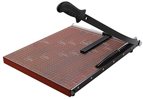 Profi Papierschneider A3 Fotoschneider Hebelschneider Papierschneidemaschine Schneidegerät Bindegerät für Schule und Büro, Schnittleistung ca. 12 Blätter
