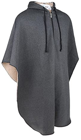 Perfeclan Hot Rollstuhl Ponchos mit Kapuze ärmellose Mäntel für Erwachsene