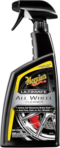 Meguiar's G180124EU Ultimate All Wheel Cleaner Felgenreiniger, Reinigt alle Felgenoberflächen, Entfernt Bremsstaub und Schmutz, PH-Neutral, 709ml