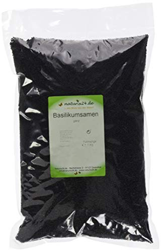 Naturix24 Basilikumsamen ganz, 1er Pack (1 x 1 kg)