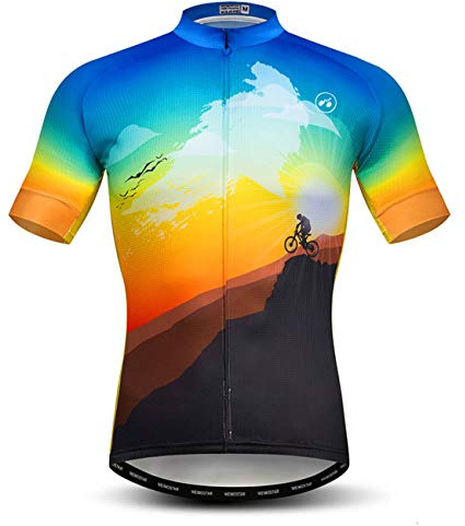 Herren-Radtrikot, Mountainbike-Trikot, Oberteile, Sommer-Fahrrad-Shirt, atmungsaktiv, Radsportbekleidung