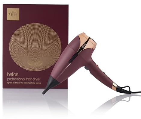 ghd helios Föhn: Professioneller Haartrockner für ultra schnelles & präzises Styling, leichtes Design mit 120 km/h Luftstrom, Blowout & Anti Frizz Finish, Hair Dryer für alle Haartypen