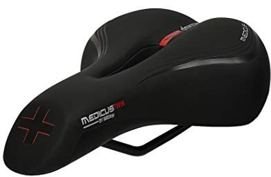 Wittkop Medicus Twin 1.0 Cityradsattel Schwarz Einheitsgröße