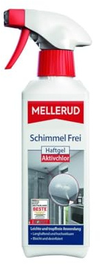 MELLERUD Schimmel Frei Haftgel Aktivchlor - 1 x 0,25 l | Schimmelentferner Bad - Chlorhaltiges, tropffreies Anti-Schimmel-Gel für Fliesen, Fugen, Wand, Decke u. v. m.