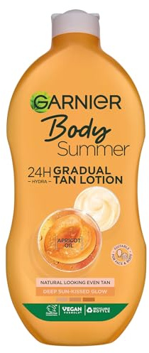 Garnier Feuchtigkeitsspendende Bräunungslotion, Summer Body Gradual Tan Moisturiser, 250 ml