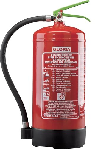 GLORIA | Bio-Schaum-Dauerdruck-Feuerlöscher | Inhalt 9 l | Brandklasse A+B