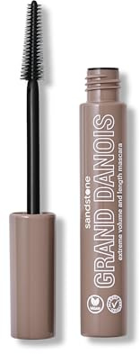 Sandstone Scandinavia Hypoallergene Mascara (Schwarz) | Wischfest, extreme Länge & volles Volumen, für empfindliche Augen
