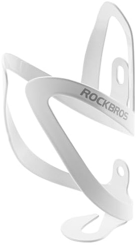 ROCKBROS Flaschenhalter Fahrrad Getränkehalter für Rennrad MTB Trinkflaschenhalter Light Aluminium Wasserflaschenhalter fahrradzubehör Weiß