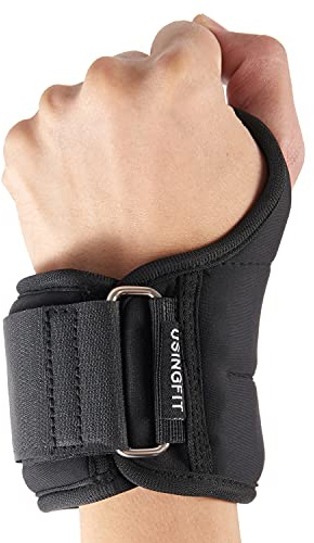 USINGFIT handgewichte gewichtsmanschetten armgewichte handgelenk gewichte beingewichte fussgewichte 0,5kg / 1kg / 1,5kg laufgewichte fuß hand ankle wrist weights für beine fußgewichte (0,5 kg * 2)