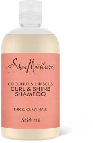 SHEA MOISTURE Moisture Coconut & Hibiskus Curl & Shine Shampoo, 384 ml