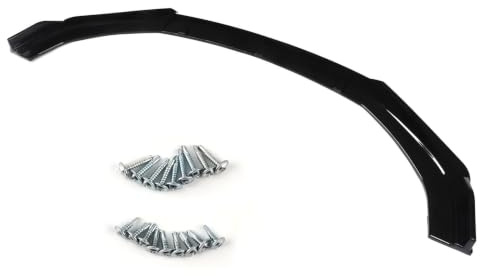 Frontstoßstangenlippe, 3-teiliges Frontstoßstangenlippen-Splitter-Kit, Schwarzglänzend,Universelles Frontspoiler-Körper-Kit iilu Front Spoiler, Pack of Car Front Bumper Lip Splitter