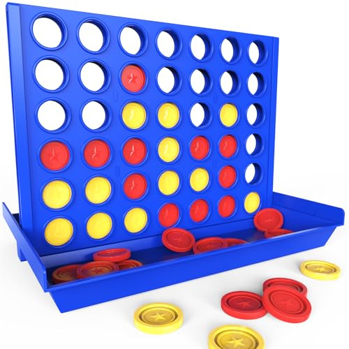 Pup Go Groß Format 4 in Einer Reihe Brettspiele für Kinder 3+ Jahren | Weihnachen Geschenk fur Mädchen Jungen, Familie Brettspiele Outdoor, Perfekt als Partyspiel, Gesellschaftsspiel Familienspaß