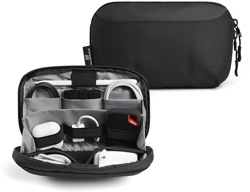RUGSAK Kabel Organizer Tasche | Kompakte Elektronik Zubehör Tasche für Laptop, Handy, Ladegerät, Kabel, Festplatte, Adapter & SD Karten | Tech Pouch Cable Bag für Reisen & Büro