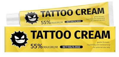 Tattoo-Creme für empfindliche Haut – Dermatologisch getestete, beruhigende Pflege | Beugt Juckreiz und Infektionen vor | 10 g
