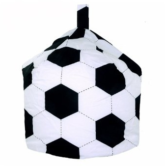 Fußball-Sitzsack aus Baumwolle, groß