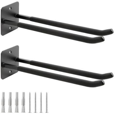 Sinoer Garagenhaken, Wandgarderobe, Schuppen-Organizer, schwerer Werkzeug-Organizer, Aufhänger, Garagenhaken für Gartengeräte, Kinderwagen, Autoreifen, Gartengeräte 14 zoll (2 Stück)
