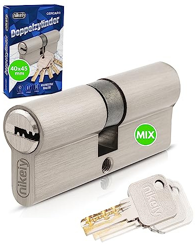 GERCAR Pro Schließanlage DIY MIX Profilzylinder 40/45 Schließzylinder gleichschließend nach wunsch kombinierbar - Zylinderschloss 85 mm A:40 B:45 - selbst zusammenstellen mit einem Schlüssel