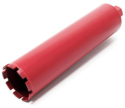 Wiltec Diamantbohrkrone ⌀102 mm 1 ¼ UNC 400 mm für Kernbohrgeräte, Kernbohrkrone aus Sintermetall, Nassbohrkrone, Trockenbohrkrone