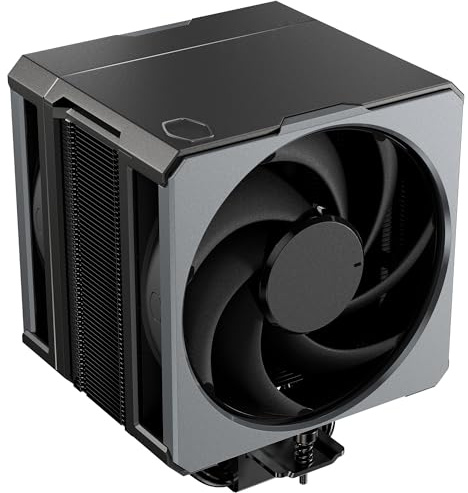 Cooler Master Hyper 612 Apex CPU-Luftkühler – 6 supraleitende Heatpipes (TDP 260 W), 2 x 120P 120mm Mobius-Lüfter, kompakter Kühlkörper, Keine RAM-Störungen – AMD- und Intel-Sockel-kompatibel