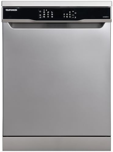 Telefunken G-FS-6014-C-I Geschirrspüler freistehend Spülmaschine 60 cm | 12 Maßgedecke, 9 Programme, AquaStop - Schutz vor Wasserschäden, Auto-Door, leise 44 dB, SpeedWash, inkl. Besteckkorb