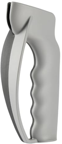 Victorinox Profi Messerschärfer, Messerschleifer, Knife Sharpener, Robuster Kunststoffgriff, Swiss Made, Zweifarbig, Schwarz/Grau
