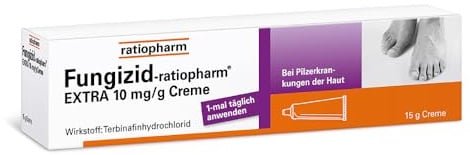 Fungizid-ratiopharm EXTRA Creme – Schnelle Behandlung von Pilzinfektionen der Haut wie z. B. Fußpilz, 15 g