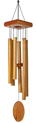 CIM Klangspiel - Asia Bambus - Windspiel Gesamtlänge: 79cm - inkl. S-Haken Aufhängung - wetterfest