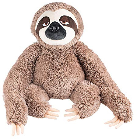 FANCY Faultier Kuscheltier groß 57 cm Kuschel Faultier Plüsch Sloth Stofftier Plüschtier XXL Süß Plush lustige Geschenk für Erwachsene Kinder, Mädchen und Jungen