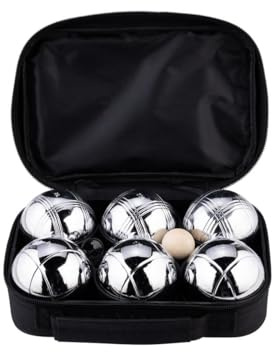 Weible Spiele Jeu de boules 6 Metallkugeln im Beutel