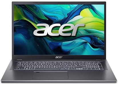 Acer Aspire 17 (A17-51M-74F2) Laptop, 17 FHD IPS Display, Intel Core 7 150U, 32 GB RAM, 1 TB SSD, Intel Grafik, Windows 11, QWERTZ Tastatur, grau