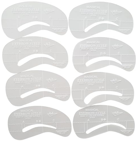 XXL Lashes - 8 verschiedene Augenbrauen Schablonen für perfekte und volle Augenbrauen, Brow Styling, Augenbrauen Make-up Formen