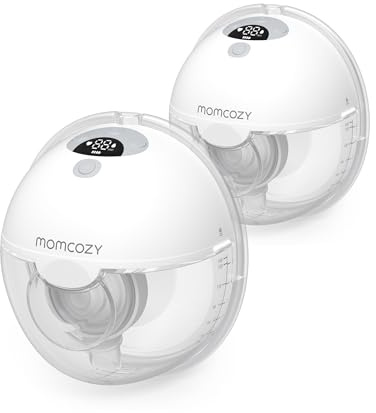Momcozy Milchpumpe Elektrisch, Tragbar Freihändig Doppelmilchpumpe