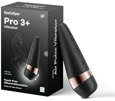 Satisfyer Pro 3 Plus Druckwellenvibrator | Klitoris-Stimulation für die Frau | Extrem stark & leiser Dildo | Sex-Spielzeug für Sie | Wasserdicht (IPX7) & wiederaufladbar | Vibrator & Sauger