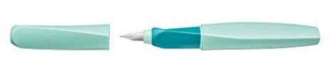 Pelikan Twist Füllhalter, Edelstahl-Feder in Strichbreite M inkl. Tintenpatrone, neo mint