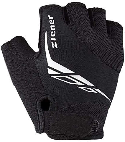 Ziener Kinder CANIZO Fahrrad-, Mountainbike-, Radsport-Handschuhe | Kurzfinger - atmungsaktiv/dämpfend, black, L