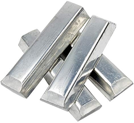 Reinzinn-Stangen Sn99 – 1000 g – Bleifreies, lebensmittelechtes Zinn (Reinzinn) – Zum Gießen von Zinnfiguren, Münzen etc.