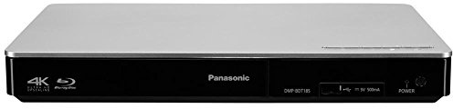 Panasonic DMP-BDT185EG 3D Blu-ray Player (4K Upscaling, DLNA, VoD, HDMI-Steuerung, USB, MKV-Playback) silber