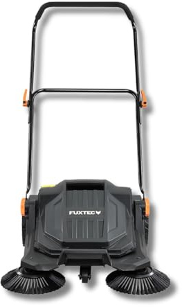 FUXTEC Handkehrmaschine FX-HK65, Kehrgerät für mittlere bis größere Außenbereiche, 650 mm Arbeitsbreite, 20 L Kehrbehälter, Flächenleistung bis ca. 2000 m², ergonomisches Design