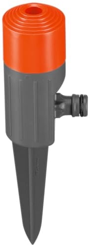 Gardena Classic Sprühregner Fox: Schonender Rasensprinkler auch für kleinste Flächen, für maximal 11 m Durchmesser, ideal für Beete und Vorgärten, sicher im Boden fixierbar, mobil einsetzbar (1951-20)