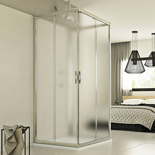 Evolution Trio 3-seitige Duschkabine 75x90x75 CM H198 ESG-Strukturglas C