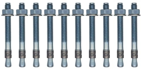10x Remstaler BOLZENANKER | Stahl verzinkt | M6 M8 M10 M12 M16 M20 | made in GERMANY | Stahlanker | Keilanker | Betondübel | Spreizanker | Hülsenanker (6x67)