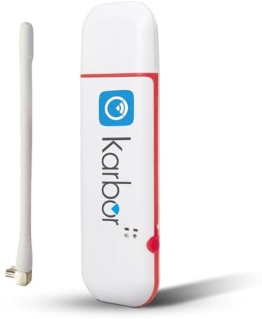 Karbor 4G LTE WLAN-USB-Modem, 300 Mbit/s kostengünstiger WLAN Stick USB-Mobil-Breitband-Dongle, verbindet bis zu 10 Geräte, ideal für Geschäft und Reisen (1 Stück Externe Antenne enthalten)