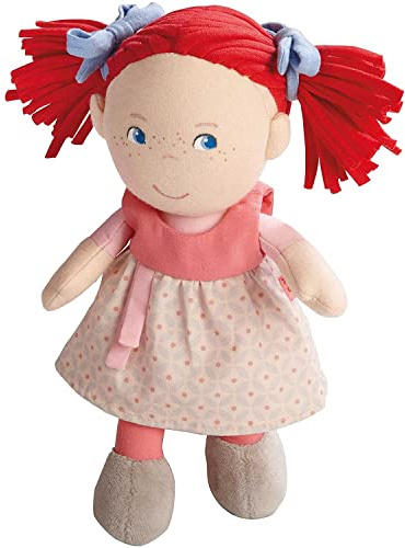 HABA 5737 - Puppe Mirli weiche Stoffpuppe, für Babys ab 6 Monaten zum Spielen, Kuscheln und Trösten, Geschenk zur Geburt und Taufe, Lieferung in hochwertiger Geschenkverpackung