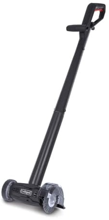 Scheppach Elektro-Unkrautfugenbürste JCL150 Fugenreiniger Unkrautbürste | 150W Leistung | 5mm Bürstenbreite | Bürstendurchmesser 110mm | Bürstendrehzahl 1300 min-1 | inkl. Drahtbürste & Nylonbürste