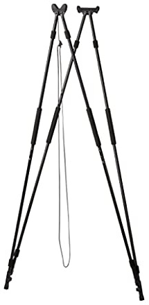 Seeland 5402002 | Feldjagd Zielstock | 4 Teleskopbeine mit Schnappverschluss | Jagdzubehör | Leicht und Stabil | Schwarz