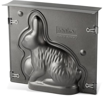 Zenker Hasenbackform Oster Season – 600 ml Füllvolumen – 3D Kuchenform mit Antihaftbeschichtung mit Osterhase als Motiv zum backen – Leckere Deko in Osterhasenform, Hase