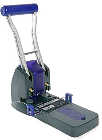 Rapesco PF220AP1 ECO P2200 2-Fach Registraturlocher | 150 Blatt Stanzkapazität, Schwarz / Violett