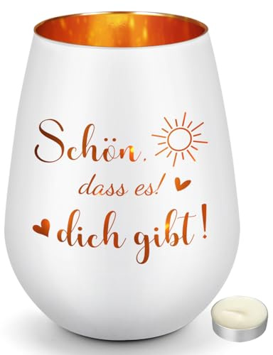 Geschenke für Frauen, Windlicht Glas Geburtstagsgeschenk für Frauen, Geschenk für Freundin Frau Mama Oma Schwester zum Geburtstag Hochzeitstag Weihnachten