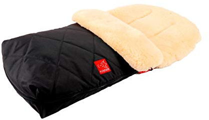 Kaiser Lammfell Fußsack Natura, black